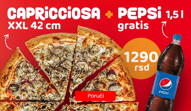 Capricciosa XXL + Pepsi 1,5L